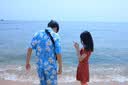 MOLOON泳衣男花衬衫套装海南岛沙滩衬衣三亚夏威风泰国旅游情侣休闲套装 南T3627 2XL (建议145-165斤) 实拍图