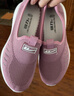 回力官方网面鞋子女鞋夏季妈妈鞋一脚蹬鞋老北京布鞋透气鞋跑步鞋 紫色【百搭款】 40 实拍图