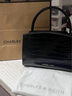 CHARLES&KEITH鳄鱼纹凯莉包手提斜挎婚包包女包生日礼物CK2-50270880-1 Black黑色 S 实拍图