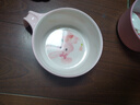 五和（WUHE）辅食碗儿童餐具宝宝吃饭碗卡通带手柄婴幼儿碗耐树脂食品级防烫 兔子单柄碗300ML+勺子 实拍图