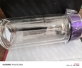 希诺双层玻璃杯家用办公水杯女高颜值过滤泡茶杯子XN-9331紫色 240mL 实拍图