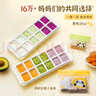 易优家（Easy Your Home）宝宝辅食盒2个装 婴儿专用保鲜冷冻盒儿童储存辅食格带盖冰格盒 实拍图