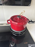 双立人（ZWILLING）2025新款珐琅锅铸铁汤锅家用焖炖锅多功能平底锅电磁炉烤箱燃气灶 珐琅铸铁锅酒红色 22cm 实拍图