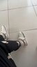 卡骆驰crocs洞洞鞋贝雅卡骆班轻便耐磨一脚蹬休闲鞋|205089 白/深蓝-126 39 (240mm) 实拍图