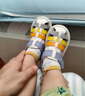 牧童婴儿凉鞋女步前鞋叫叫鞋夏季软底男童包头皮凉鞋 阳光蓝 16码 实拍图