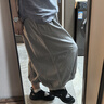 无印良品（MUJI） IDEE 女式平纹灯笼裤裤子女款夏季款女装纯棉 25年长裤 GA54CC5S 烟熏绿色 M （155/68A） 实拍图