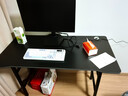 众豪可折叠电脑桌卧室家用台式电竞桌小型台式机折叠桌子简易出租屋 【免安装】碳纤维黑色80*40cm 15mm厚桌面 实拍图