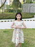 中大女童连衣裙夏季2025新款儿童纯棉碎花无袖背心裙子洋气棉布裙 碎花裙子 140cm 实拍图