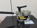 康巴赫（KBH）304不锈钢奶锅0涂层复底大肚早餐辅食锅汤锅燃气灶电磁炉通用 加厚复底 18cm 实拍图