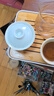 左茗右器 青瓷盖碗茶杯 景德镇陶瓷三才杯 泡茶碗 功夫茶具家用泡茶器 富贵粉青盖碗-150ml 实拍图