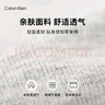 Calvin Klein内衣男士本命年三条装ck提花腰边舒适纯色棉质三角内裤男U2661 998-太空黑/椰青灰/月光白 3条 M 实拍图
