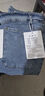 八分牛仔短裤男夏季薄款直筒宽松7七分裤子男士休闲中裤潮牌夏天 浅蓝 666 XL 推荐115-130斤 实拍图