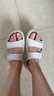 爱步（ECCO）勃肯鞋女 平底外穿凉拖鞋 软底运动沙滩鞋  科摩206823 HL 石灰色20682302378 38 实拍图