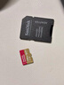 闪迪（SanDisk）256GB TF(MicroSD)内存卡 4K极速金卡A2 V30 U3行车记录仪 运动相机无人机 监控存储卡 读190MB/s 实拍图