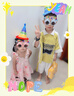 宫薰生日帽生日眼镜卡通吹龙派对儿童生日快乐场景装饰布置15件套 实拍图