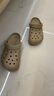 卡骆驰crocs洞洞鞋贝雅男鞋女鞋轻便耐磨一脚蹬拖鞋休闲鞋|10126 卵石色-2V3 36 /37(220mm) 实拍图
