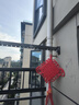 华峰【上门安装】阳台晾衣架折叠壁挂式伸缩晾衣杆室内隐形晒衣服神器 不包安装-深空灰3段4节-加厚款 实拍图