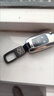 奥迪原厂钥匙扣a4l a6l q5l q6l挂件a5l高档a3男士q3汽车钥匙链a7 奥迪A6L-方扣-灰色[背面可定制] 实拍图