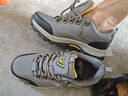 骆驼断码运动男鞋登山鞋真皮运动透气徒步防水防滑旅游户外男女鞋 30115灰色男鞋 40 实拍图