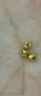 喜上眉梢【喜上眉梢】999足金蹦迪镭射散珠黄金3D硬金超闪足球珠圣诞礼物 2.5mm蹦迪珠单颗（±0.01不补） 实拍图