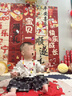 仕彩 宝宝周岁生日布置场景装饰国风挂布背景墙抓周拍照道具中式条幅K 实拍图