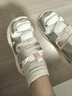 基诺浦（ginoble）学步鞋25年夏季男女宝宝舒适透气凉鞋沙滩鞋GW1741银色/亮白 实拍图