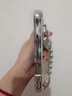 素洛适用苹果16Promax银色曲边电镀水波纹手机壳iPhone15时尚11网红女14Pro手链高级12感防摔软保护壳 电镀银色水波纹+爱心腕带 iPhone 16 Pro 实拍图