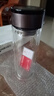 双层隔热玻璃杯耐高温水杯玻璃杯子双层高硼硅玻璃杯旅行装备 钢本色450ml 实拍图