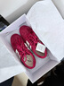 百丽（Belle）马年系列张凌赫同款方程式跑道赛车鞋女红色德训鞋E2L1DAM6预售 红色 新年红【张凌赫同款】 35 实拍图