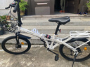 永久折叠自行车山地车成人女式便携双减震小型变速男学生成年大人单车 白色 22寸 7速 辐条轮 实拍图
