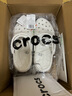 卡骆驰crocs经典云朵老爹鞋洞洞鞋时尚百搭女鞋拖鞋一脚蹬|206750 白色-100(含智必星) 40 (260mm) 实拍图