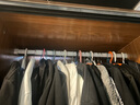 固特（GUTE） 衣柜内挂衣杆可伸缩加厚横管橱柜晾衣杆衣橱五金配件 扁管银色 中号（60cm-95cm） 实拍图