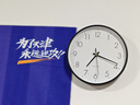 BBA 挂钟客厅简约挂墙静音时尚家用钟表现代卧室时钟石英钟26cm黑 实拍图