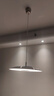 爱斯兰餐厅吊灯现代简约餐桌吊线灯 防眩全光谱餐吊灯LED灯具护眼轻奢 24W  (中号亮色镍暖光) 6-10㎡ 实拍图