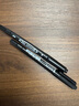 得力（deli）大双头粗头物流快递记号笔1.5mm/5.7mm 办公签字学生文具教学会议笔马克笔 10支/盒 黑色 S555 实拍图