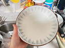 佩尔森（CERAMICS）饭碗家用创意日式菜盘家用陶瓷面碗汤碗釉下彩菜盘子碗盘餐具套装 7英寸圆盘2个 实拍图