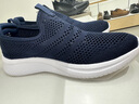 热风（Hotwind）男鞋透气网面鞋春秋户外休闲运动跑步鞋轻便一脚蹬健步鞋男老人鞋 29藏青兰 42 偏大半码 实拍图