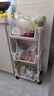 顺优推车置物架落地可移动书籍收纳架零食多功能厨房蔬菜架三层SY-136 实拍图