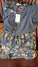 夏典素订女王（SE.PSTP）大尺码雪纺连衣裙女2026夏季妈M妈假两件拼接宽松遮肚子气质显瘦 蓝色 原版有口袋 3XL 【145-160斤】 实拍图