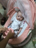 优乐博（ULOP）婴儿玩具0-1岁宝宝摇椅哄娃神器电动摇摇椅新生儿见面礼物满月 婴儿用品哄睡摇篮摇摇床【粉色】 [销量TOP1] 哄睡神器婴儿摇摇椅 实拍图
