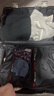 狄斯顿保罗  铝框行李箱男女新款拉杆箱万向轮拉杆箱大容量旅行箱登机密码箱 商务黑-加厚合金框【箱体可坐人】 20英寸 实拍图