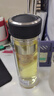 万象（WANXIANG）双层玻璃杯经典皮纹V21RL商务办公礼盒泡茶杯480ML大容量家用水杯 实拍图