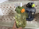 炊大皇运动水杯吨杯大容量吨桶运动水壶塑料水杯 绿色1600ml 实拍图