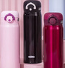膳魔师（THERMOS）不锈钢保温杯男女学生水杯大容量杯子生日礼物可团购定制刻字JNR 红色+粉红色进口 500ml 实拍图