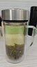 富光双层玻璃杯支持团购定制泡茶杯办公杯带把 大容量男女水杯子580ML 实拍图
