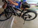 Jeep 吉普「星钻」儿童自行车中小学生山地车男女变速双碟刹减震单车 星钻单速-炫酷黑 22寸 适合身高130-165cm 实拍图