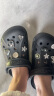 卡骆驰crocs洞洞鞋贝雅男鞋女鞋轻便耐磨一脚蹬拖鞋休闲鞋|10126 黑色-001 36 /37(220mm) 实拍图