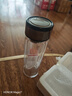 【⭐京东物流配送】高硼硅双层玻璃杯大容量泡茶杯水杯子茶水分离 【双层加厚】茶杯 350ml 1只 实拍图