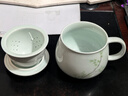 昌南茶杯 影青陶瓷景德镇茶水分离茶具过滤带盖办公泡茶杯 节节高升 实拍图