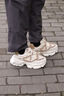 马克华菲男鞋子男2025新款男士增高老爹鞋男款运动休闲潮鞋 杏色 41 实拍图
